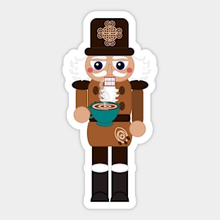 Coffee Nutcracker Sticker